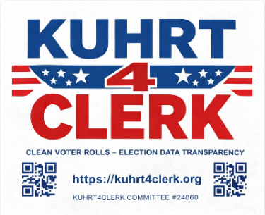 Kuhrt4Clerk Yard Sign